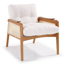 Poltrona Madeira Maciça Tela Natural Assento e Encosto com Fibra Siliconada Zâmbia  Freijó